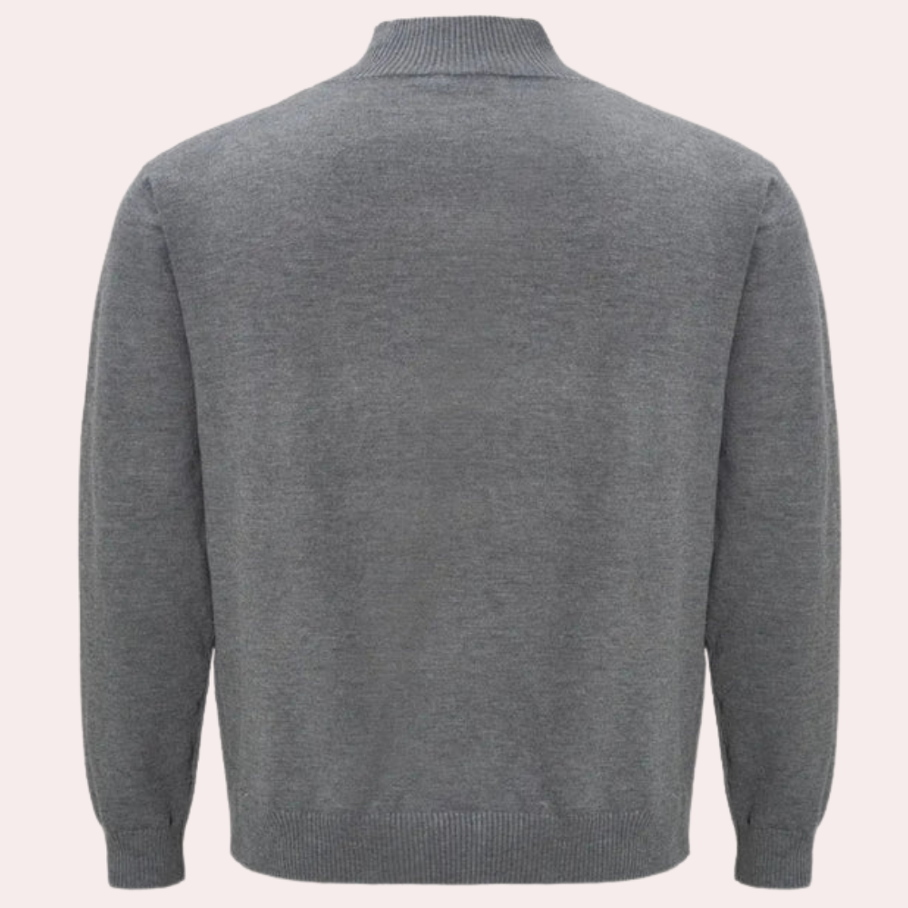 HANS - Versatile Long Sleeve Half-Zip Sweater for Men