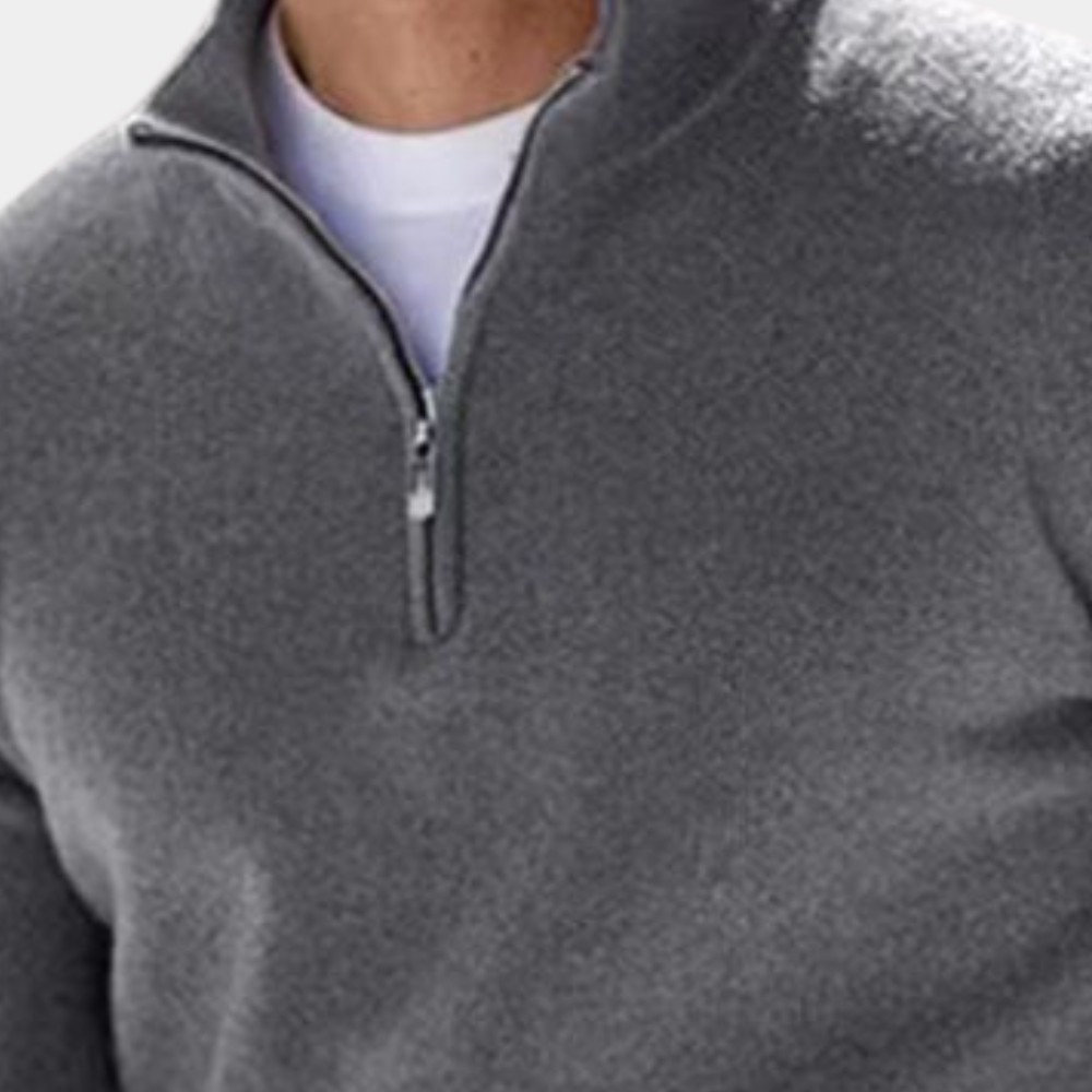 HANS - Versatile Long Sleeve Half-Zip Sweater for Men