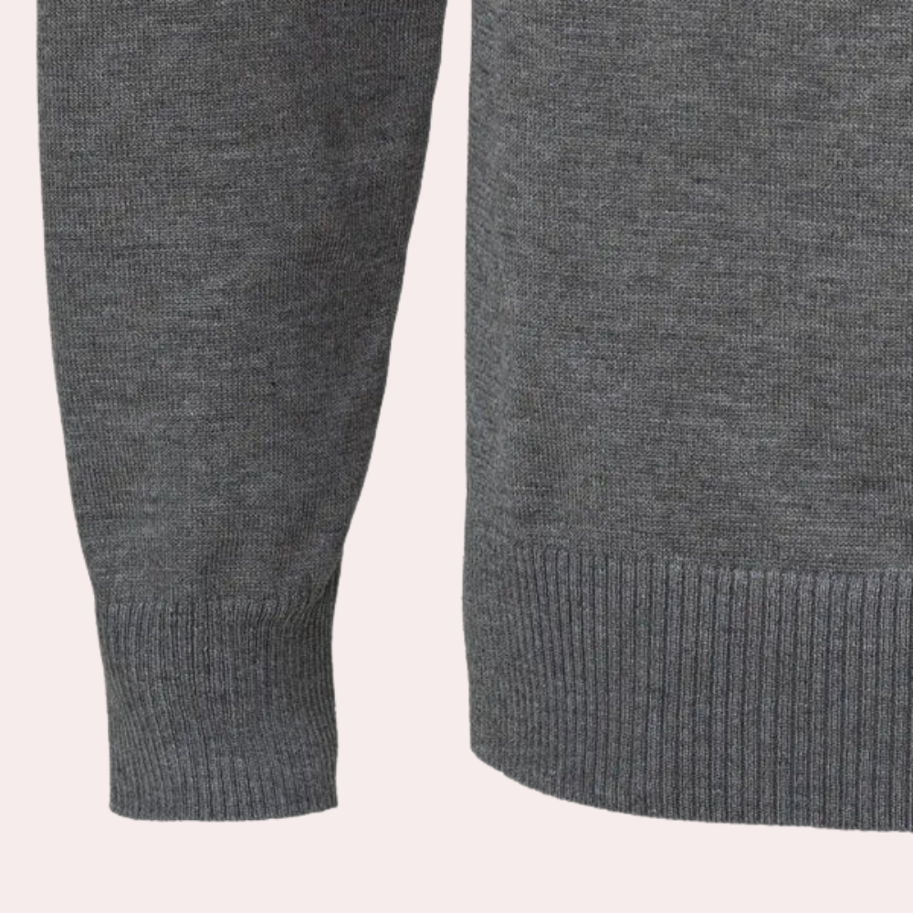 HANS - Versatile Long Sleeve Half-Zip Sweater for Men